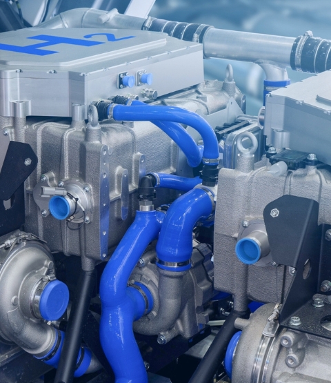 Blue hydrogen motor
